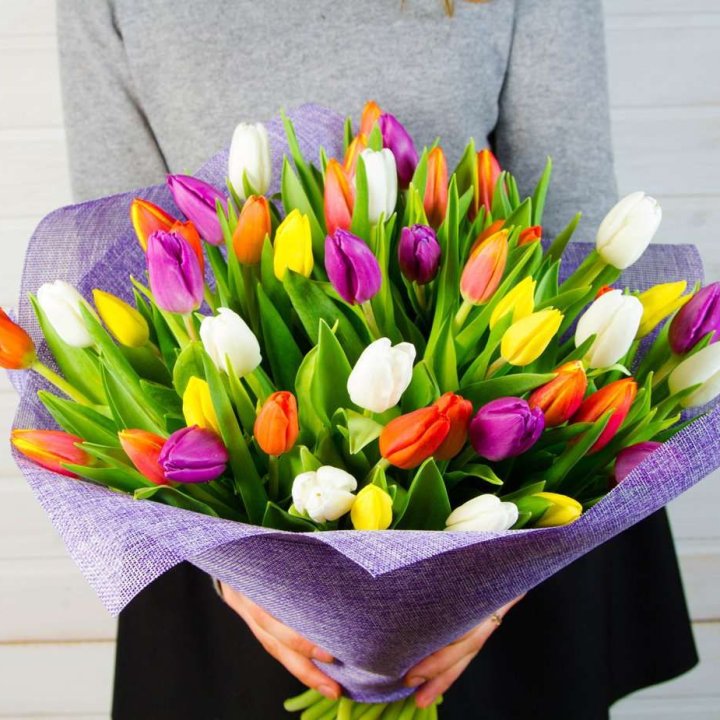 51 тюльпан "Рандом" №2 в Чебоксарах