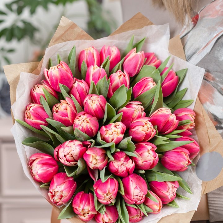 Букет пионовидных тюльпанов в Чебоксарах